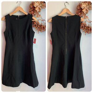 Spanx Womens the Perfect Fit and Flare Dress Size Medium Black 20381R Pockets